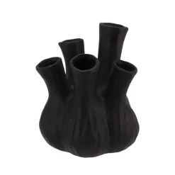 Vaas Aglio mat zwart 13x16 cm